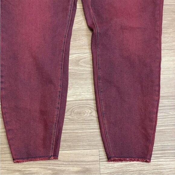 Hot Topic HT Denim Red Hi-Rise Button Fly Super Skinny Jeans - Picture 13 of 13